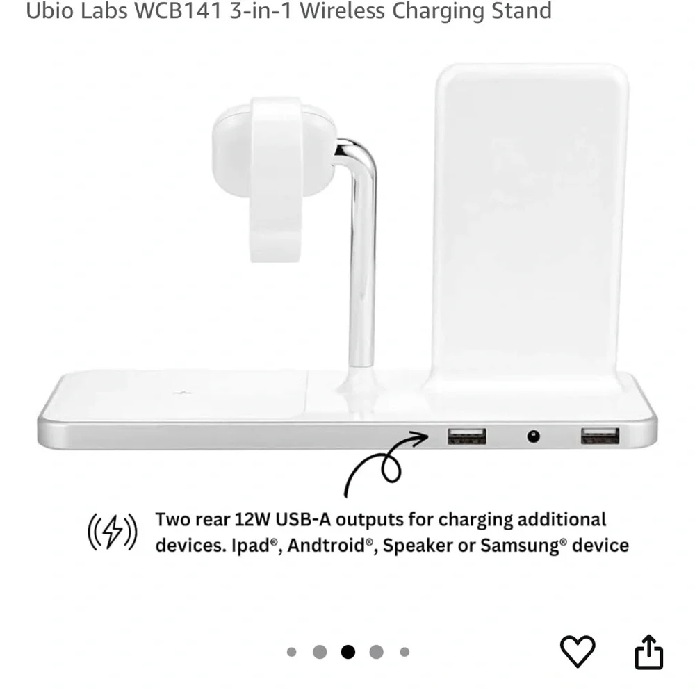 Ubiolabs 3-in-1 Wireless Charging Stand